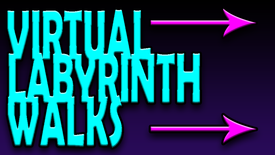 Virtual labyrinth walks